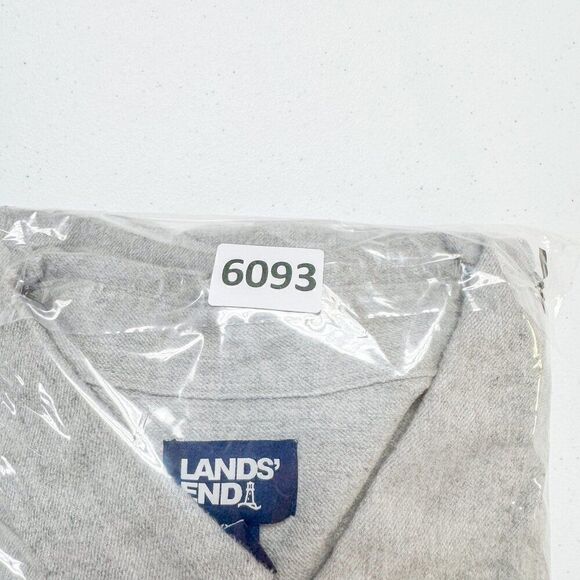Lands End Flannel Shirt Mens XXL Gray Chamois Casual Outdoor Camping‎ Fishing - Picture 11 of 11